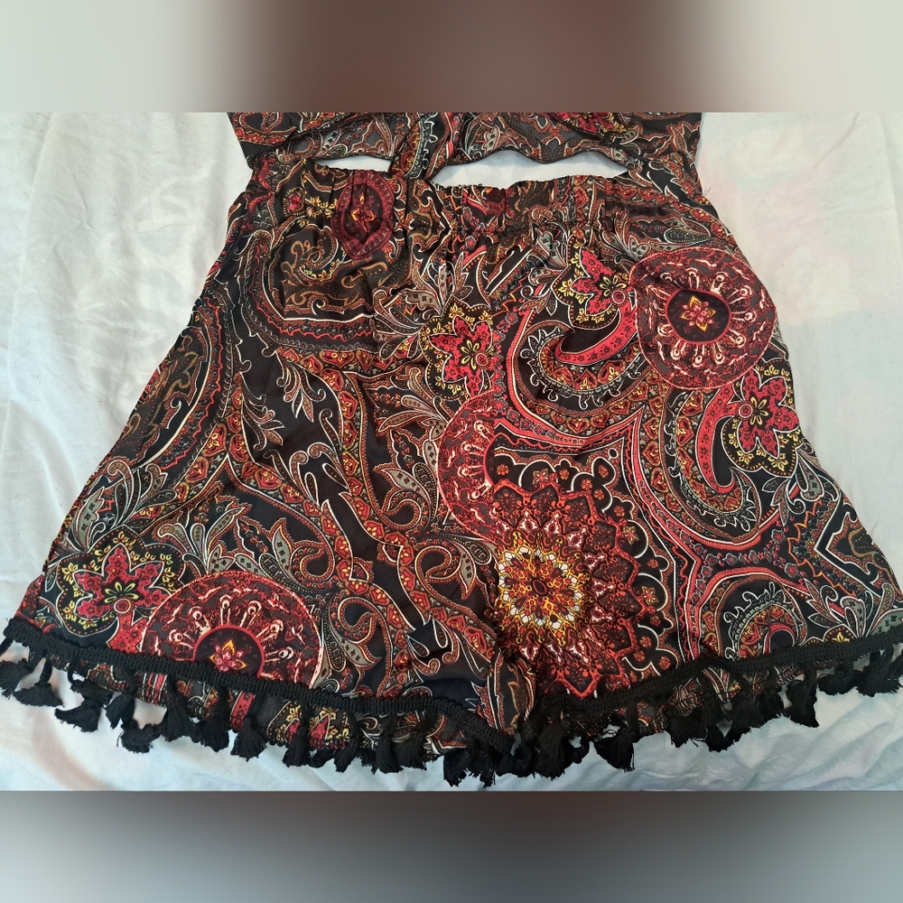 Paisley Print Two-Piece Set - Picture 2 of 7